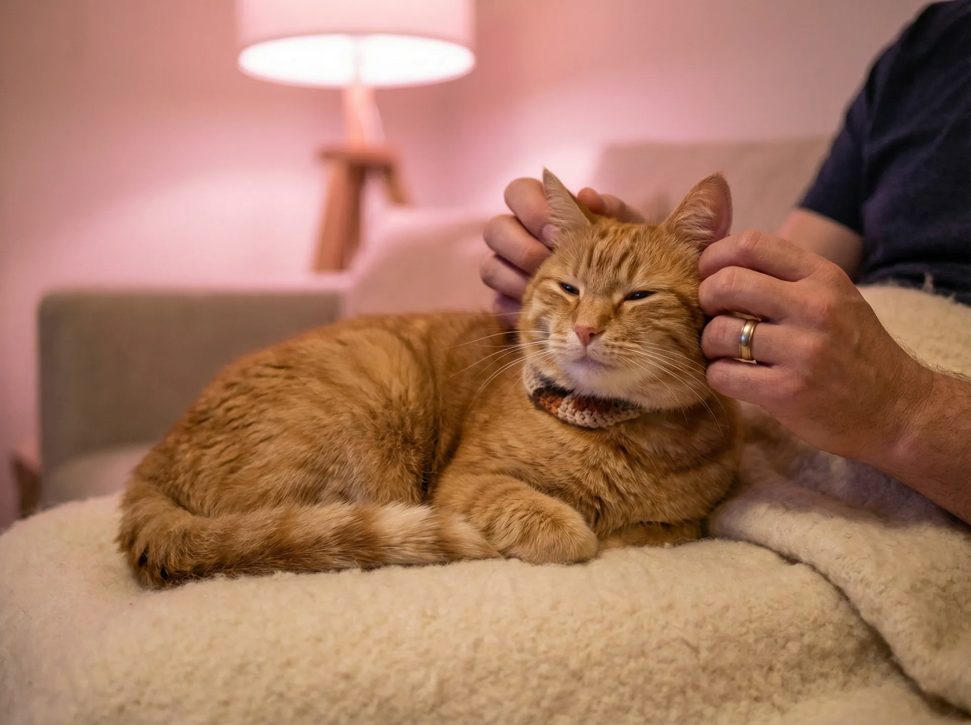 猫咪被温柔抚摸的幸福时刻 - 坂上友香